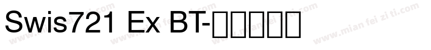 Swis721 Ex BT字体转换